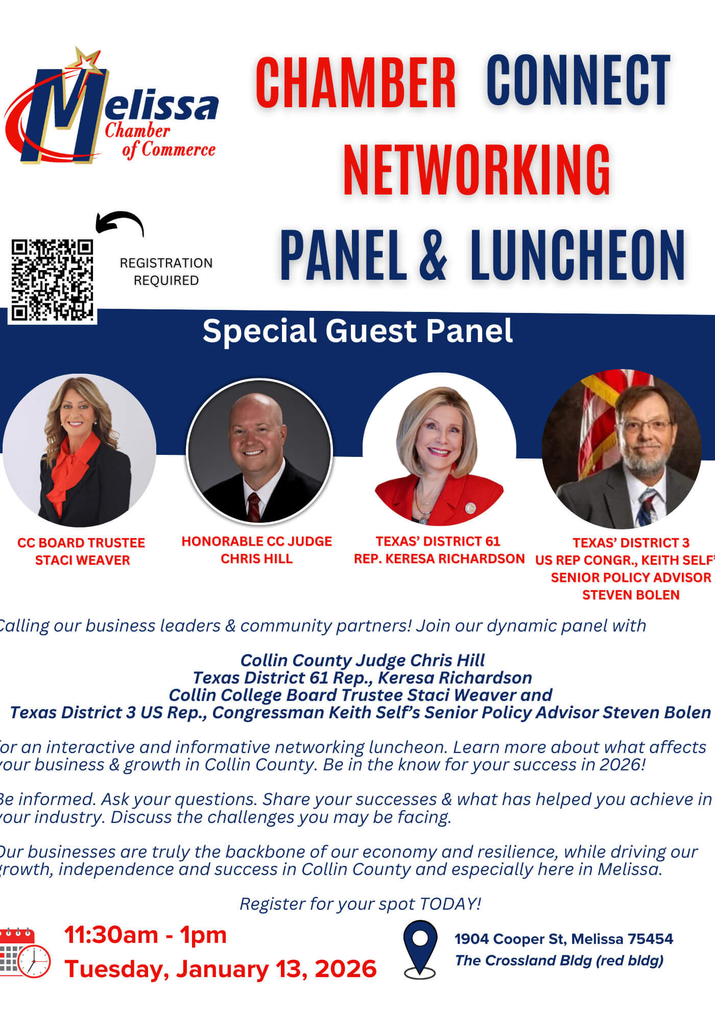 2026 January Networking Luncheon &amp; Panel Flyer